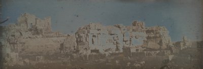 हेक्सागोनल कोर्ट, बृहस्पति का मंदिर, बालबेक, 1843। द्वारा जोसेफ फिलिबर्ट जिरॉल्ट डी प्रांगेय