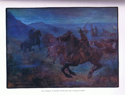 घोड़ों के खुरों की रौंद और मवेशियों की कम संख्या, 1910 द्वारा जोसेफ रैटक्लिफ स्कीलटन