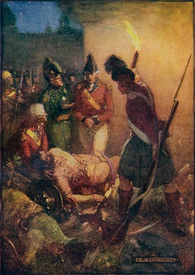 टीपू सुल्तान्स बॉडी को उनके अनुयायियों के नीचे दफन पाया गया, 1908, c1920। द्वारा जोसेफ रैटक्लिफ स्कीलटन