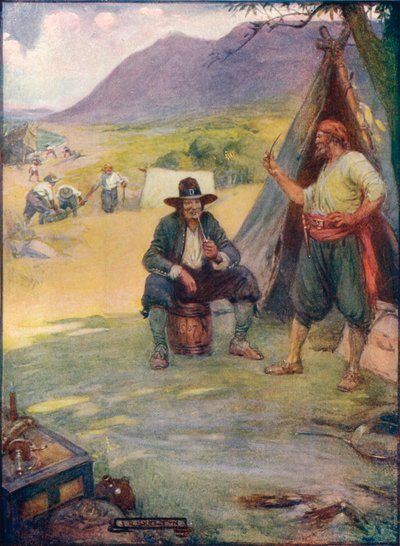 जहाँ अब केप टाउन स्टेंड्स के महान शहर, वे सेट अप उनके टेंट और हट्स, c1908, c1920। द्वारा जोसेफ रैटक्लिफ स्कीलटन