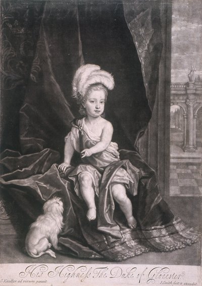 विलियम, ड्यूक ऑफ ग्लॉसेस्टर, एक बच्चे के रूप में, c1720 द्वारा जोसेफ स्मिथ