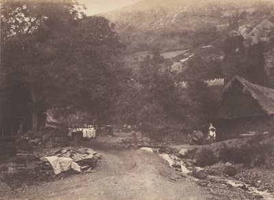 1853 में लुचॉन से लिया गया मोंटौबैंट का गांव। द्वारा जोसेफ विगियर