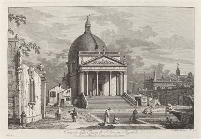 एस शिमोन एपोस्टोलो के चर्च का प्रॉस्पेक्टस, 1742। द्वारा जोसेफ वैगनर