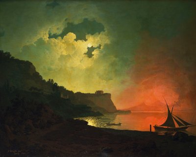 Posilipo से Vesuvius द्वारा डर्बी के जोसेफ राइट