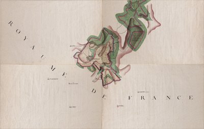 जोसेफ डी फेरारिस द्वारा गर्नेल, बेल्जियम का नक्शा (1726 - 1814) द्वारा जोसेफ जीन फ्रेंकोइस