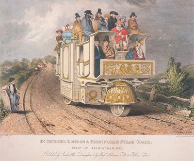 डॉ चर्च का लंदन और बर्मिंघम स्टीम कोच, 1833 द्वारा योशिय्याह एलन