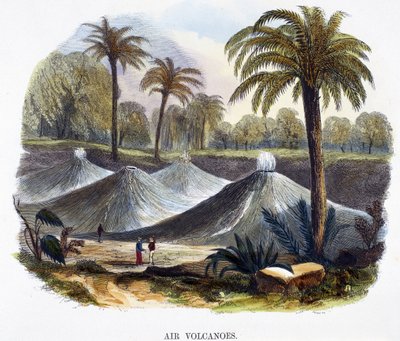 1891 के फेनोमेना से कोलगैना के पास एयर ज्वालामुखी द्वारा जोशिया वुड व्हिम्पर