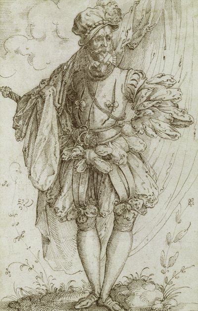 फ्लैग कैरी करना ए फ्लैग, 1560s (रखी कागज पर स्याही) द्वारा जोस्ट अम्मान