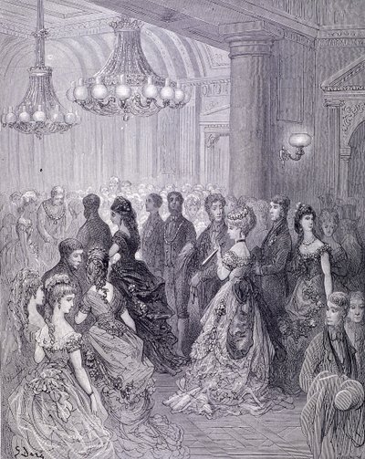हवेली हाउस में एक गेंद, 1872 द्वारा जर्नल