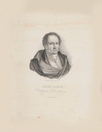 संगीतकार जोज़ेफ़ दमसे का पोर्ट्रेट 1789-1852, 1840। द्वारा जोज़ेफ़ हिलेरी ग्लोवैकि
