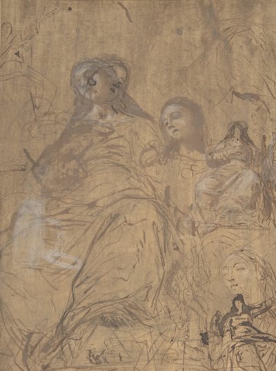 वर्जिन की धारणा के लिए अध्ययन, 1657-60। द्वारा जुआन कैरेनो डे मिरांडा
