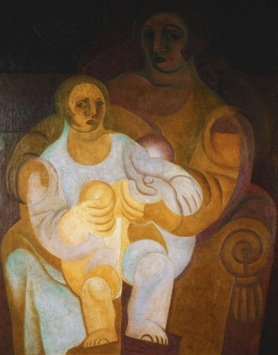 माँ और बच्चे; मदर एंड चाइल्ड, 1922 द्वारा जुआन ग्रिस