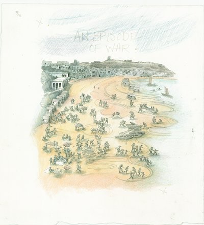 स्कारबोरो, उत्तरी यॉर्कशायर, 1914 2014 में जर्मन नौसैनिक बमबारी। द्वारा जूडिथ डोबी