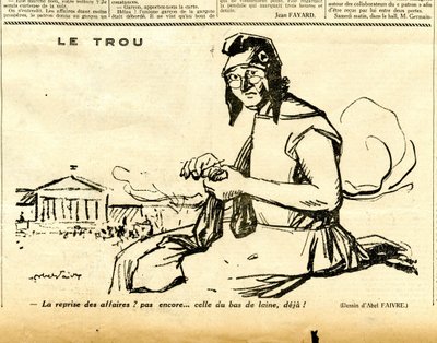 खरा, व्यंग्यपूर्ण इन बी एंड डब्ल्यू द्वारा जूल्स हाबिल फैवरे