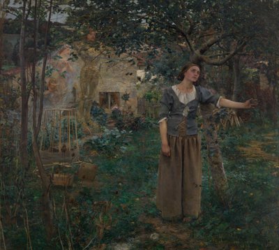 जोन ऑफ आर्क, 1879। द्वारा Jules Bastien Lepage