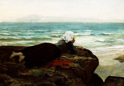 समुद्र की ओर देख रहे हैं, द्वारा Jules Breton