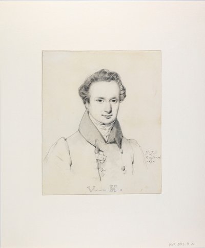 विक्टर ह्यूगो 1802-1885, 1830 का पोर्ट्रेट। द्वारा जूल्स क्लाउड जिगलर