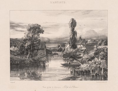 Alençon में लिया गया दृश्य, Alençon, 1839 में लिया गया दृश्य। द्वारा जूल्स डुप्रे