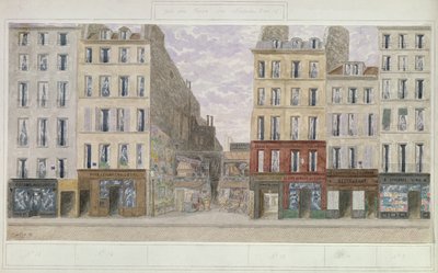No.8 से No.16 rue du Four, पेरिस, फ्रांस, 1893 (कागज पर wc) द्वारा जूल्स गेल्ड्राऊ