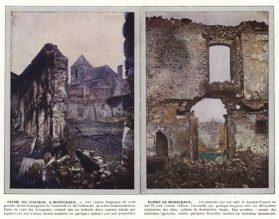 मॉन्टको में कैसल फार्म, मॉन्टको के खंडहर द्वारा Jules Gervais Courtellemont