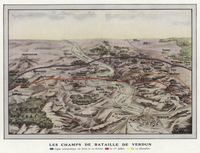 वर्दुन की लड़ाई द्वारा Jules Gervais Courtellemont