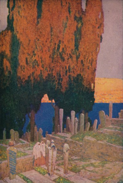 ईमब के कब्रिस्तान में, गोल्डन हॉर्न, 1913 पर द्वारा जूल्स गुएरिन