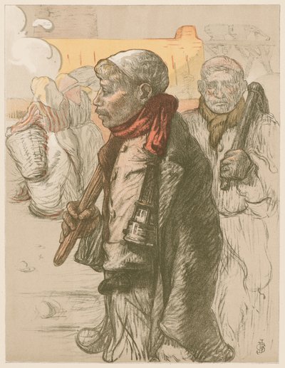 एयू पेज़ नोयर इन द ब्लैक कंट्री, सी। 1898. द्वारा जूल्स गुस्ताव बेसन