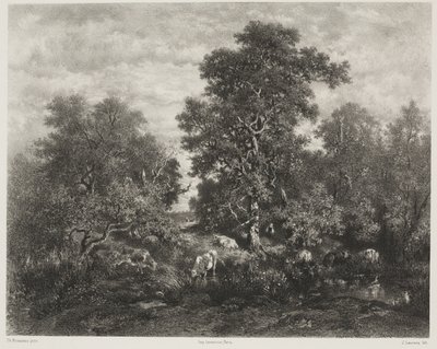 थिओडोर रूसो के बाद तालाब (1812-67) द्वारा जूल्स जोसेफ ऑगस्टिन लॉरेन्स