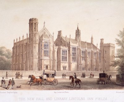 लिंकन इन, होलबॉर्न, लंदन, 1854 द्वारा जूल्स लुई अर्नौट