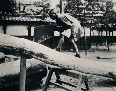 सेविंग और प्लानिंग को ड्राइविंग गति के बजाय पुलिंग के साथ बनाया गया है, c1900, 1921 द्वारा जूलियन लियोनार्ड स्ट्रीट