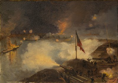 पोर्ट हडसन की लड़ाई, ला।, 1863, 1886 द्वारा Julian Oliver Davidson