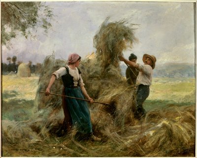 सूखी घास। जूलियन डुप्रे द्वारा पेंटिंग (1851-1910) द्वारा Julien Dupre