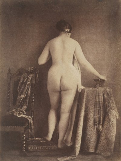 [स्टैंडिंग फीमेल न्यूड], सीए। 1853. द्वारा Julien Vallou de Villeneuve