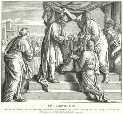 डेविड अभिषिक्त राजा (उत्कीर्णन) द्वारा जूलियस (बाद में) श्नोरर वॉन कैरोलसफील्ड