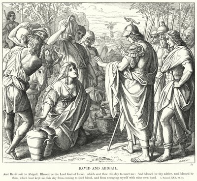 डेविड और अबीगैल (उत्कीर्णन) द्वारा जूलियस (बाद में) श्नोरर वॉन कैरोलसफील्ड