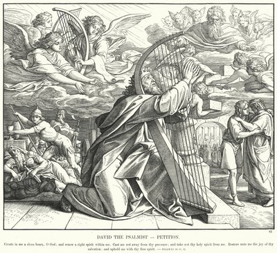 डेविड द स्तोल्मिस्ट, याचिका (उत्कीर्णन) द्वारा जूलियस (बाद में) श्नोरर वॉन कैरोलसफील्ड