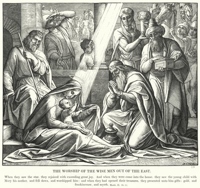 पूर्व के बुद्धिमान पुरुषों की पूजा (उत्कीर्णन) द्वारा जूलियस (बाद में) श्नोरर वॉन कैरोलसफील्ड