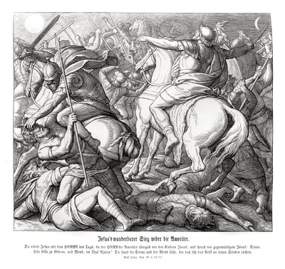 एमोरियों पर यहोशू की विजय, यहोशू द्वारा जूलियस श्नेरोर वॉन कैरोलसफेल्ड