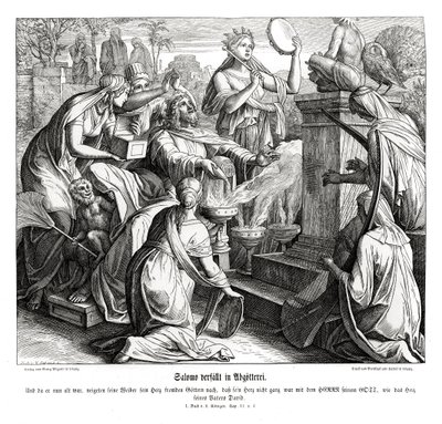 राजा सुलैमान मूर्तिपूजा में पड़ जाता है द्वारा जूलियस श्नेरोर वॉन कैरोलसफेल्ड