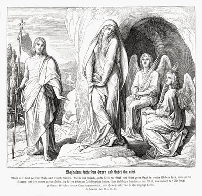 यीशु की कब्र पर मरियम मगदलीनी, जॉन का सुसमाचार द्वारा जूलियस श्नेरोर वॉन कैरोलसफेल्ड