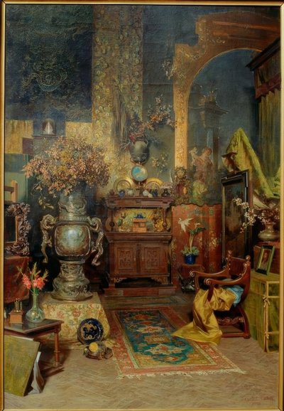 Atelierinterieur द्वारा जूलियस विक्टर बर्जर
