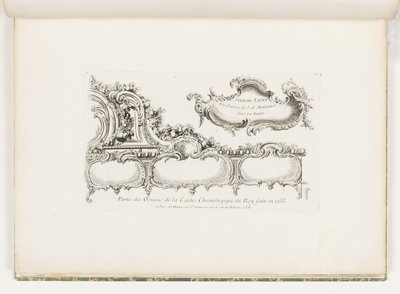 राजा के लिए 1733 कालक्रम (पुराने नियम) के अलंकरण का हिस्सा], pl। ३५ जस्ट ऑफ ऑरेल मीसोनियर के कार्य में द्वारा जस्ट ऑरेले मीसोनियर