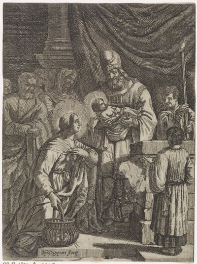 मंदिर में मसीह की प्रस्तुति द्वारा Justus van den Nijpoort