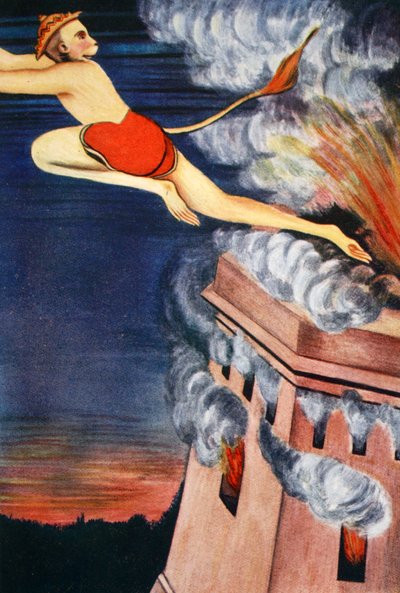 लंका दहन, 1913। द्वारा के वेंकटप्पा