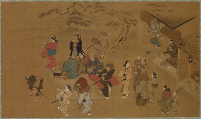 वसंत नृत्य दृश्य द्वारा Kanō Tan’yū