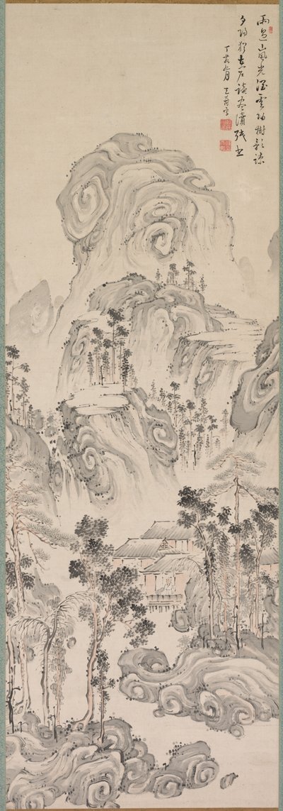 लैंडस्केप, 1767। द्वारा कान तेनजु