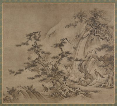 लैंडस्केप, मुरोमाची काल, 1519-1592। द्वारा कानो शूई