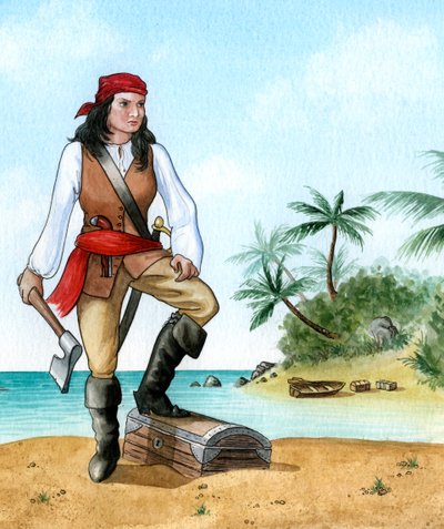 मैरी रीड, 1690-1720, ब्रिटिश पाइरेट्स मेट द्वारा करेन हम्पेज