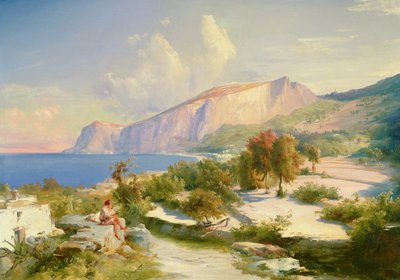 द मरीना ग्रांडे, कैपरी, c.1829 द्वारा कार्ल ब्लेचेन