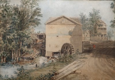 1839 में गोंचारोव परिवार की एक पारिवारिक संपत्ति पोलोटनी ज़ावोद। द्वारा कार्ल इवानोविच कोलमन